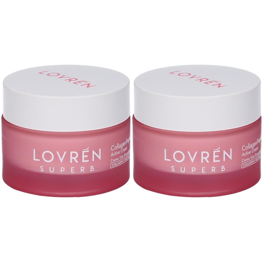 Lovren Superb Collagen Peptide Crema Viso Rimpolpante 2x50 ml
