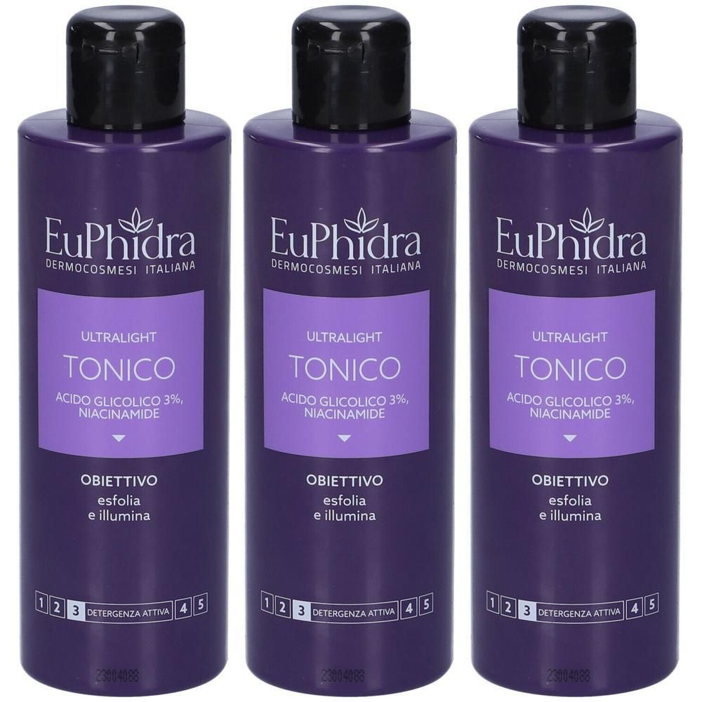 Euphidra Ultralight Tonico Acido Glicolico 3x200 ml