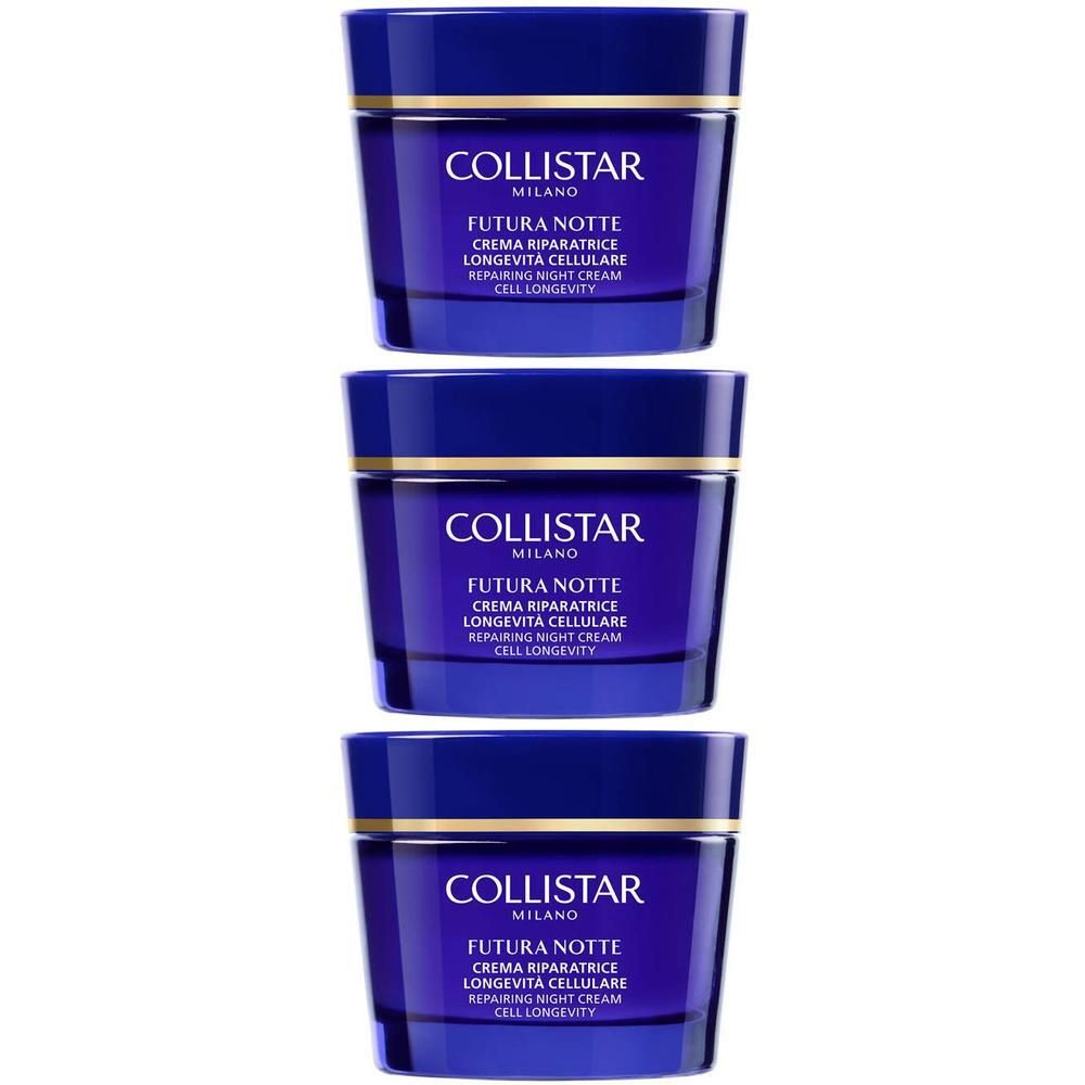 Collistar Futura Notte Crema Riparatrice Longevità Cellulare 3x50 ml