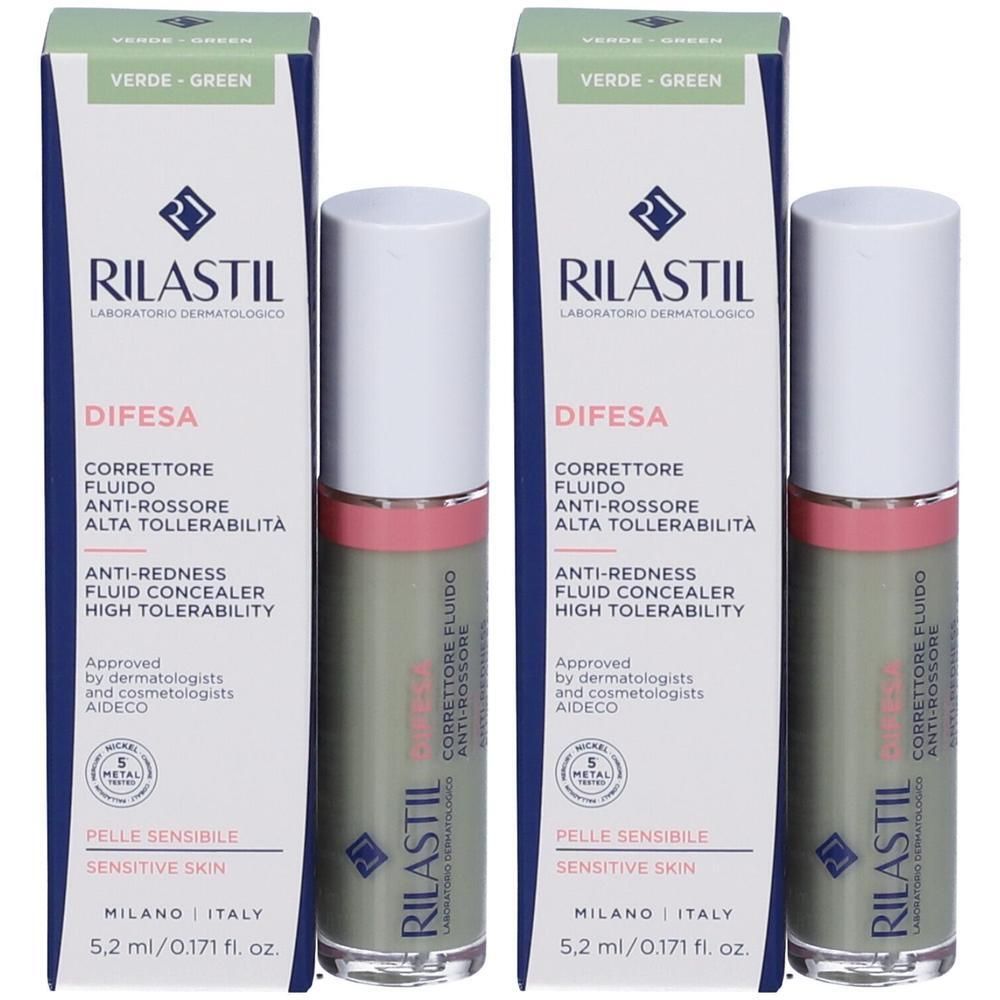RILASTIL® Difesa Correttore Fluido Anti Arrossamento Colore Verde 2x8,