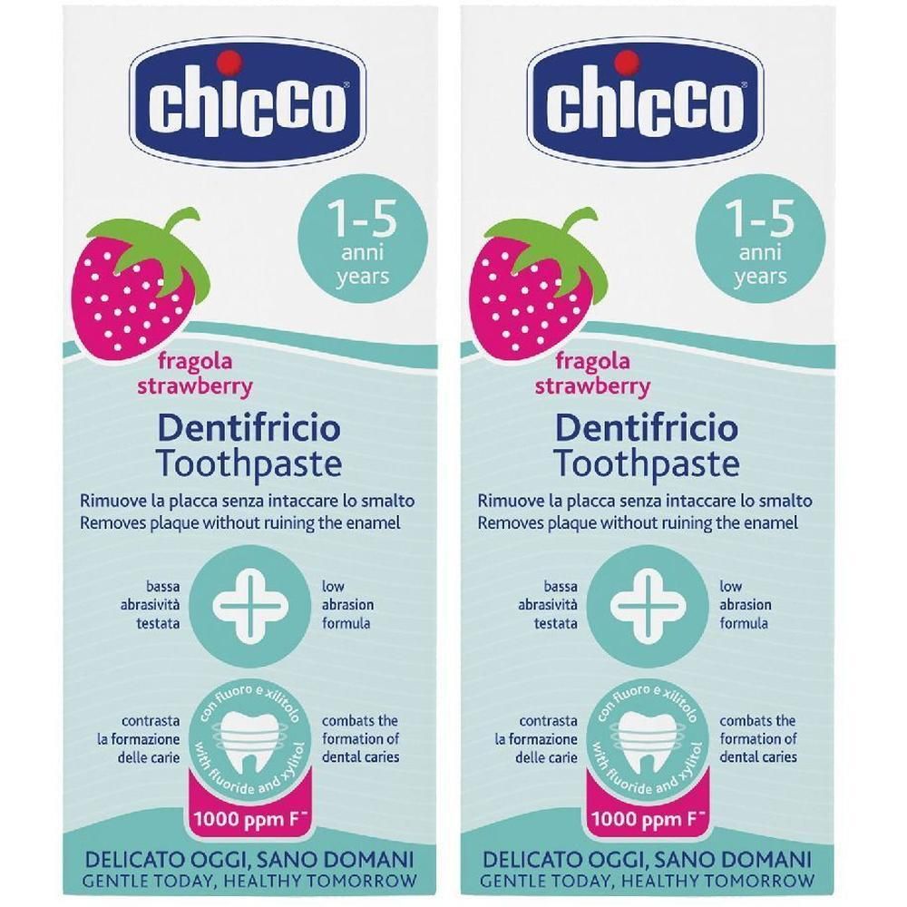 Chicco® Dentifricio Fragola 2x50 ml