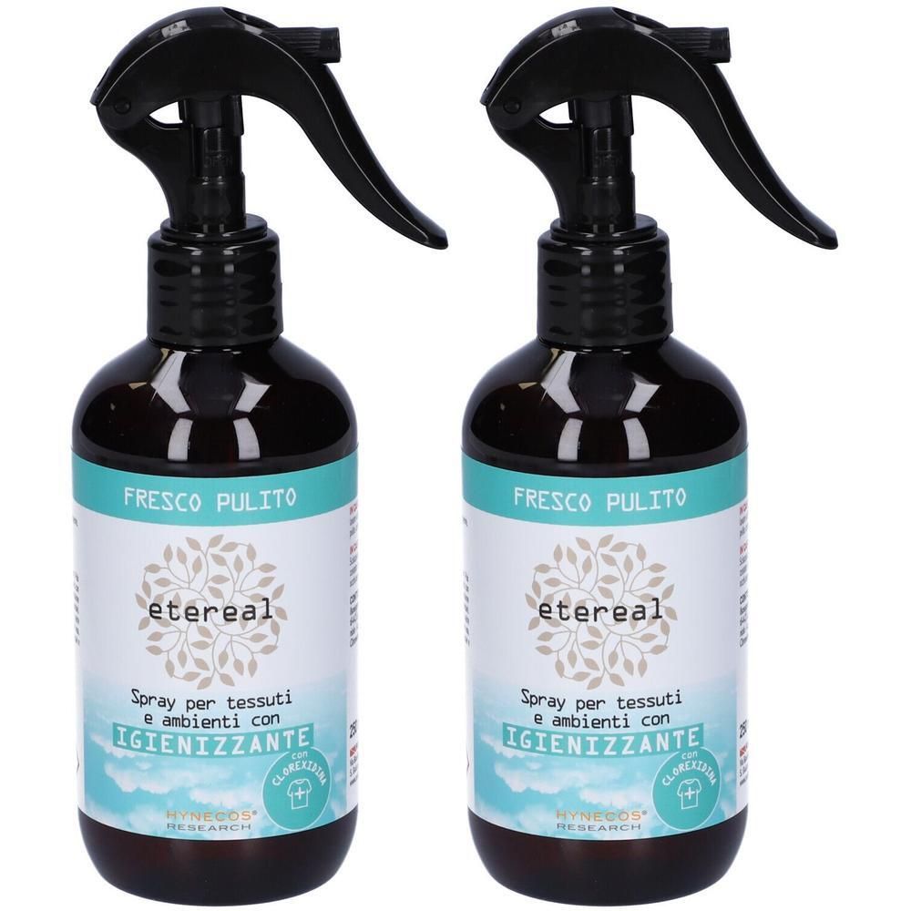 Etereal Spray Per Tessuti E Ambienti Igienizzante Fresco Pulito 2x250