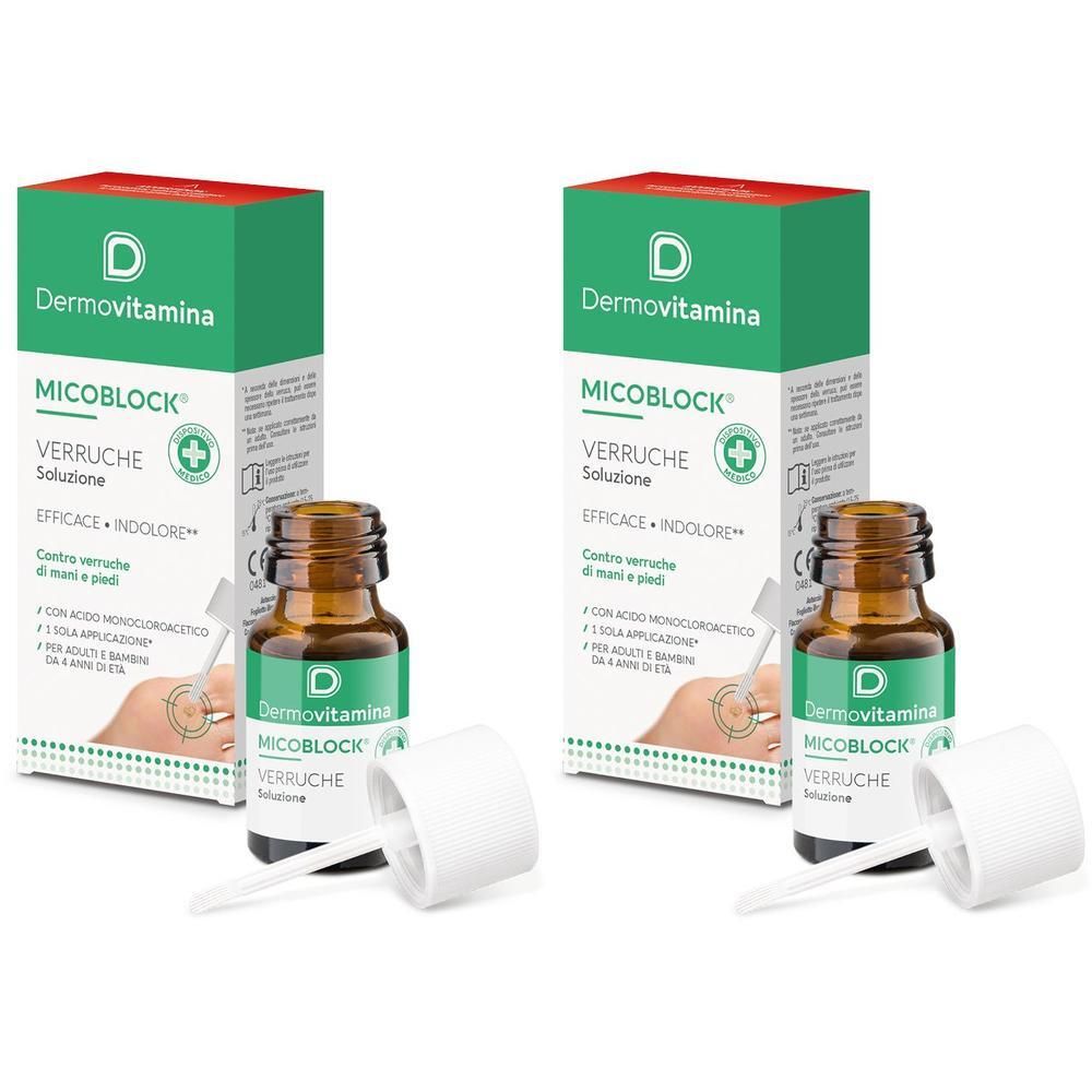 Dermovitamina Micoblock® Verruche Soluzione 2x2 ml Pennellata