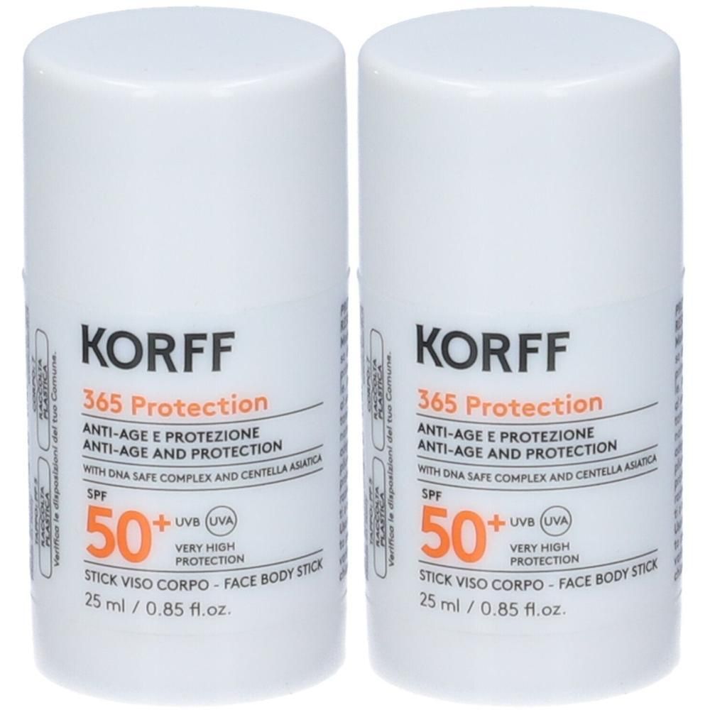 KORFF 365 Stick Viso Corpo SPF50+ 2x25 ml