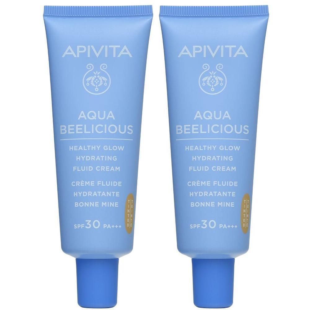 Apivita Aqua Beelicious Crema Viso Idratante Colorata Healthy Glow SPF