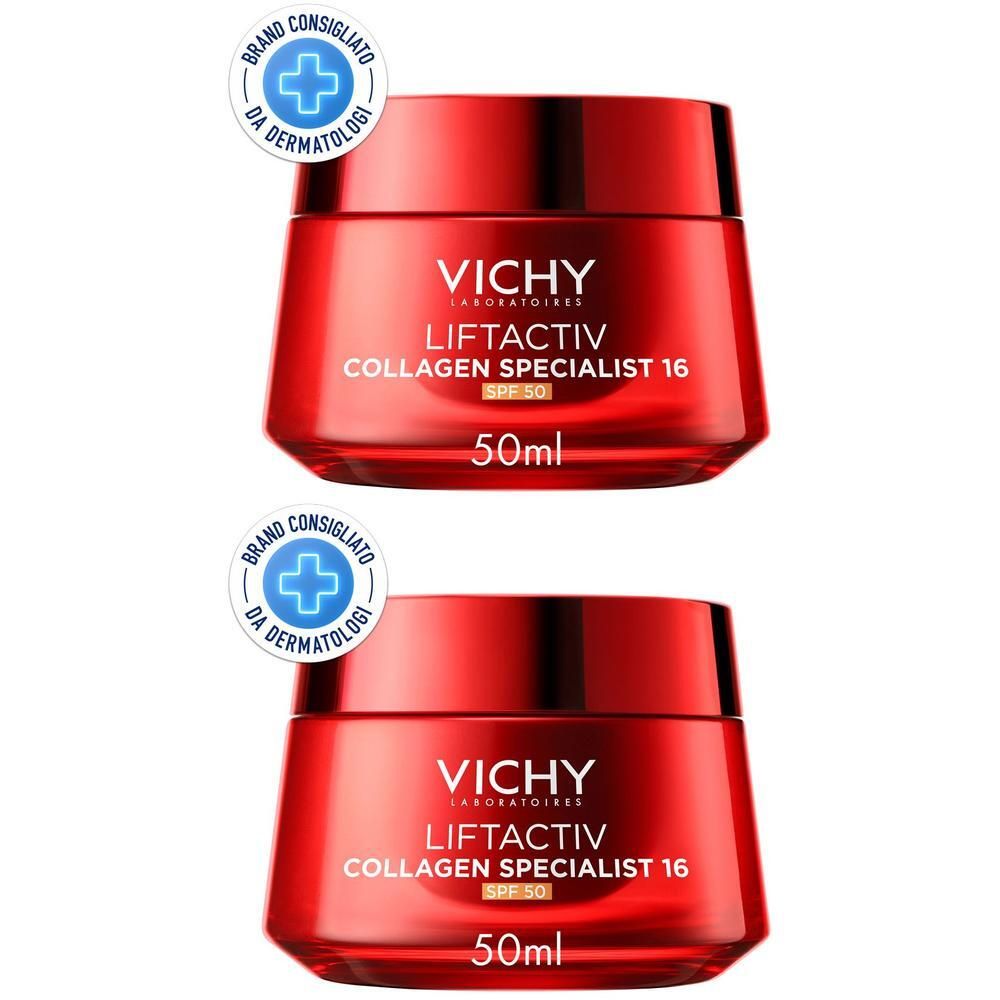 Vichy Liftactiv Collagen Specialist 16 Crema SPF50 Ricaricabile 2x50 m
