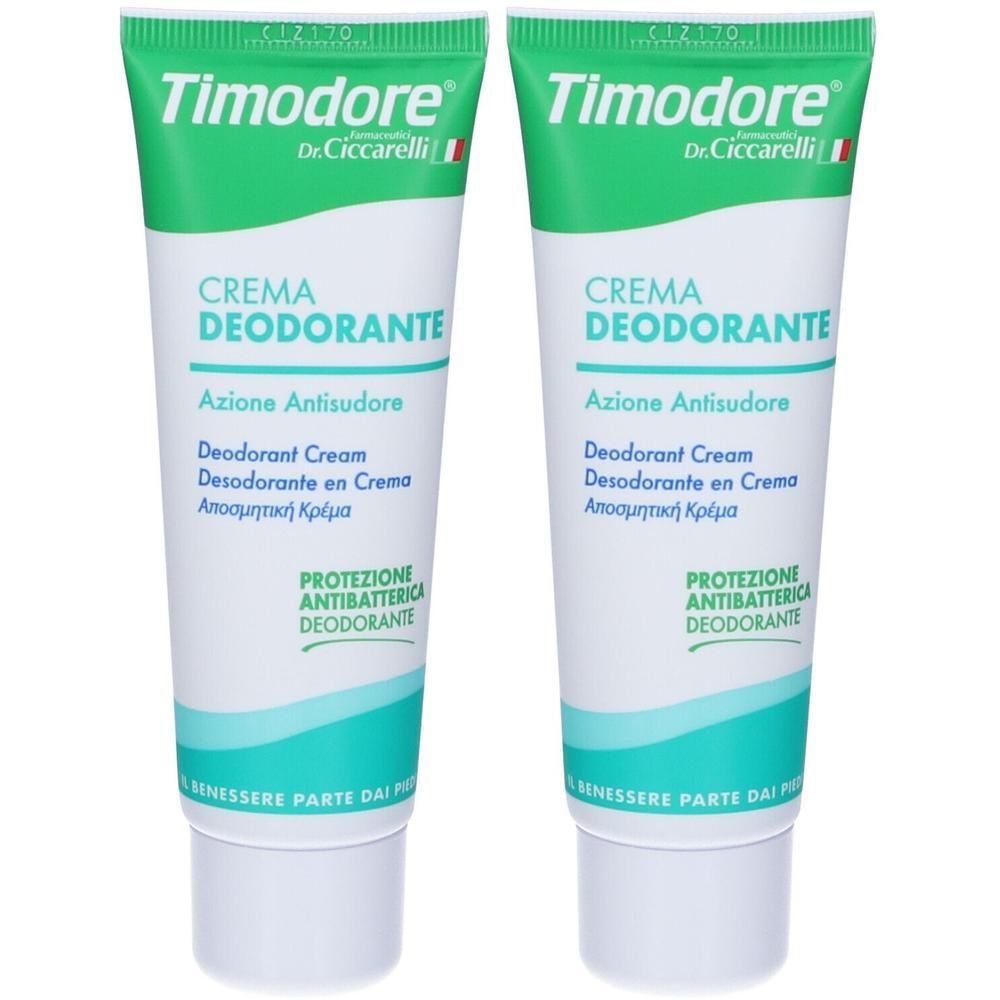 Timodore Crema Deodorante Piedi 2x50 ml