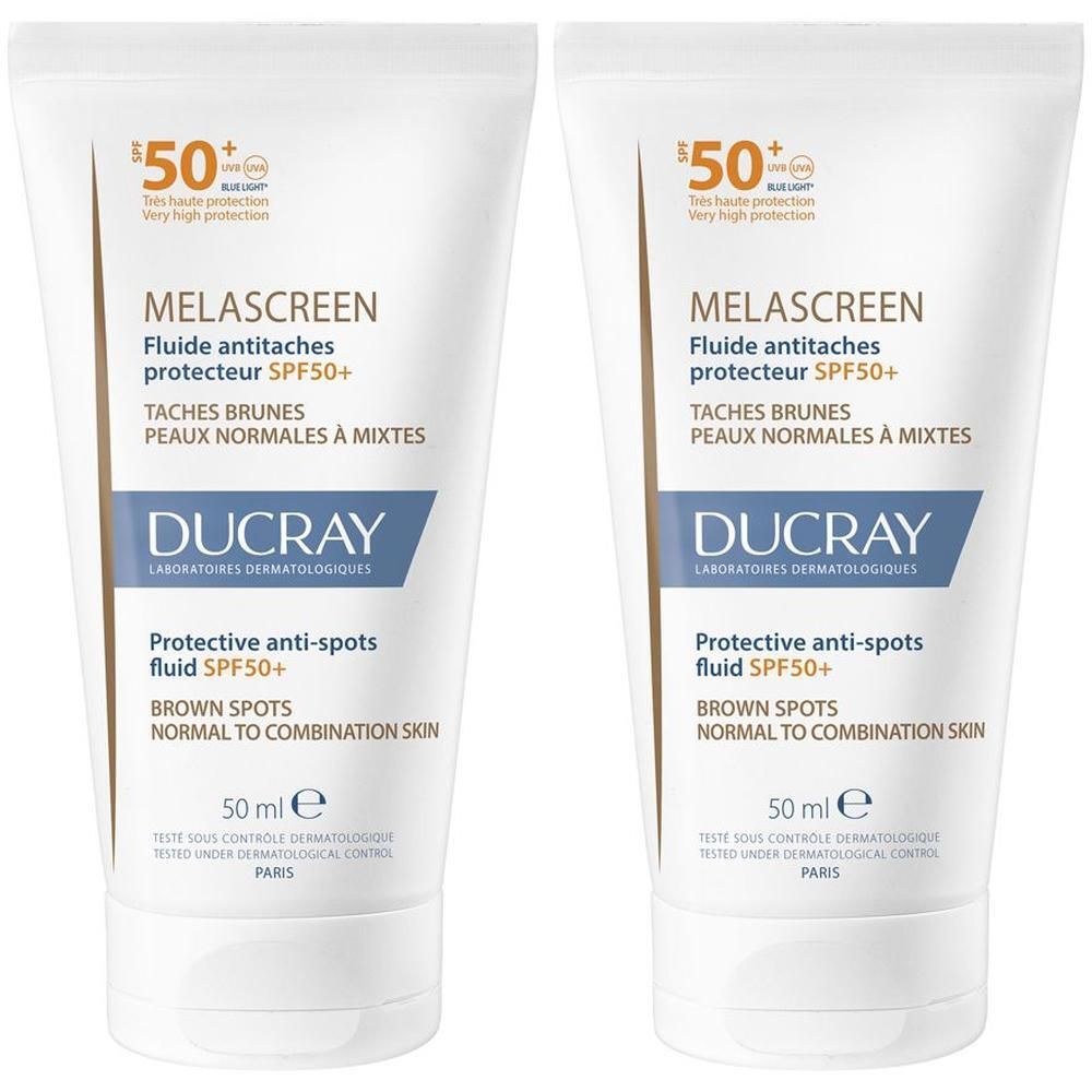 Ducray Melascreen Fluido anti-macchie protettivo SPF50+ 50ml - 2x50 ml