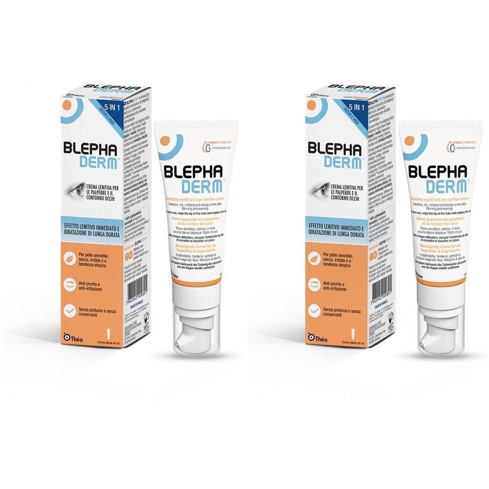 Blephaderm Crema Contorno Occhi Lenitiva 2x40 ml