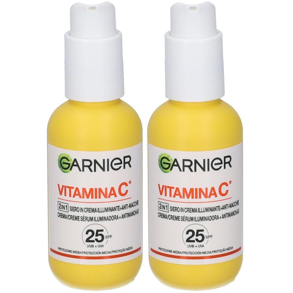 Garnier Siero Crema Vitamina C 2x50 ml