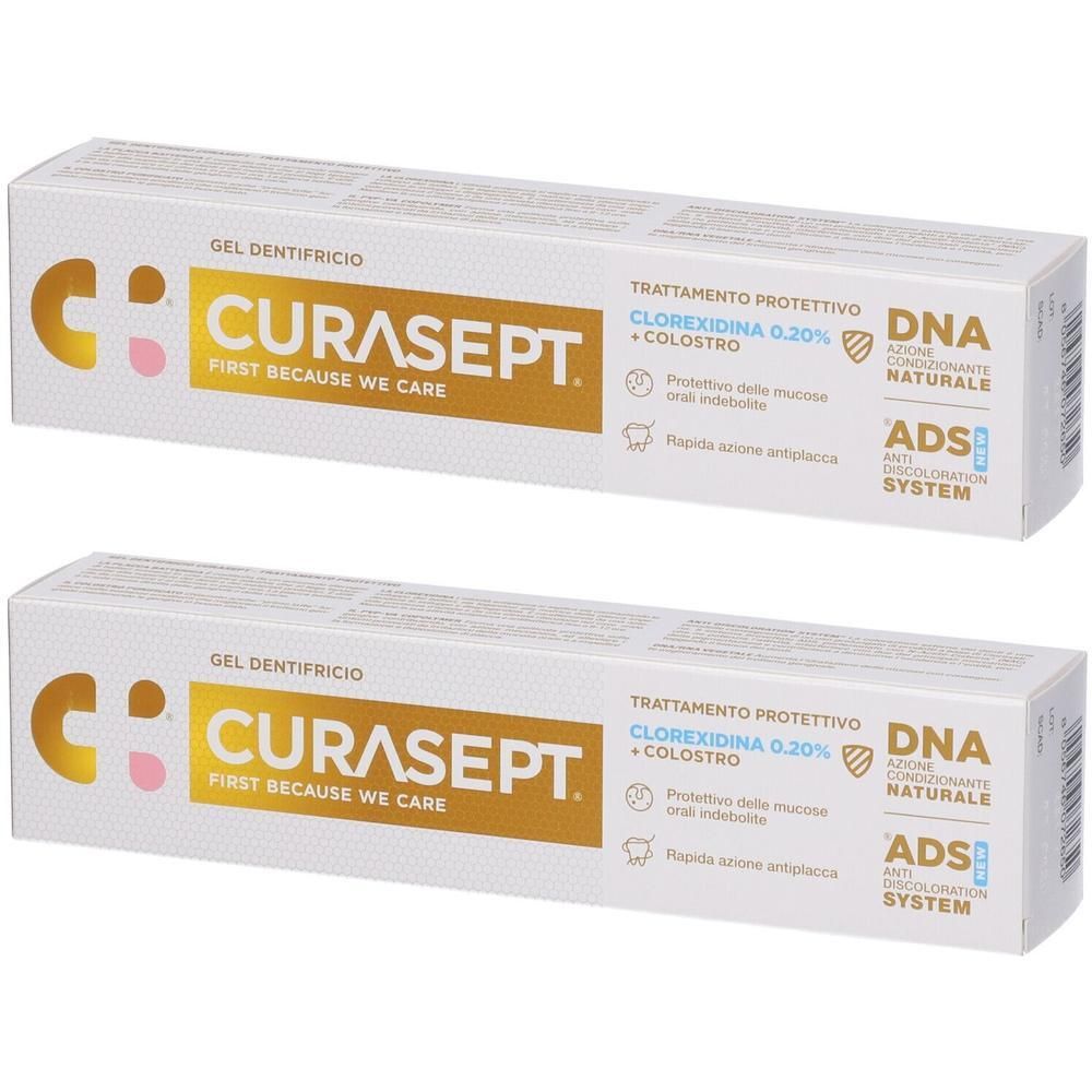 CURASEPT® Gel dentifricio Trattamento Protettivo 2x75 ml