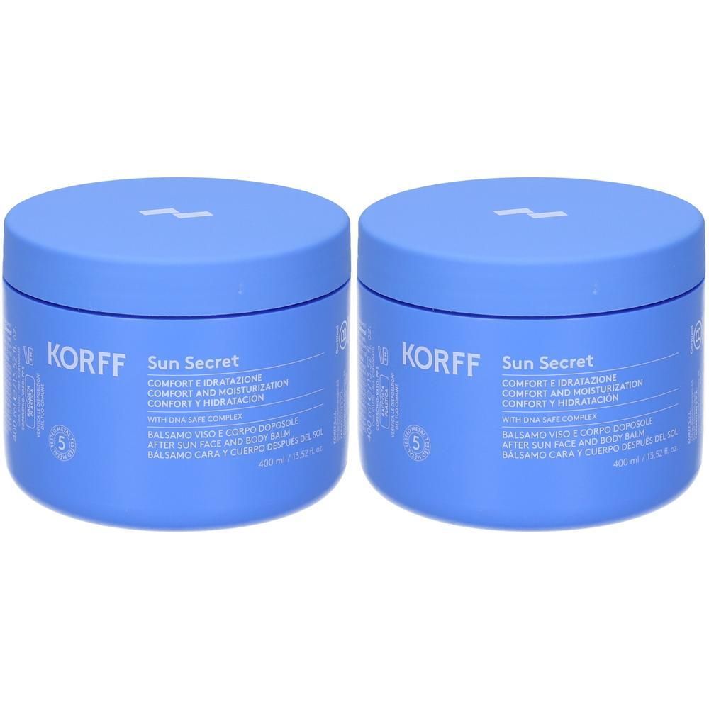KORFF Sun Secret Balsamo Doposole Idratante Lenitivo 2x400 ml