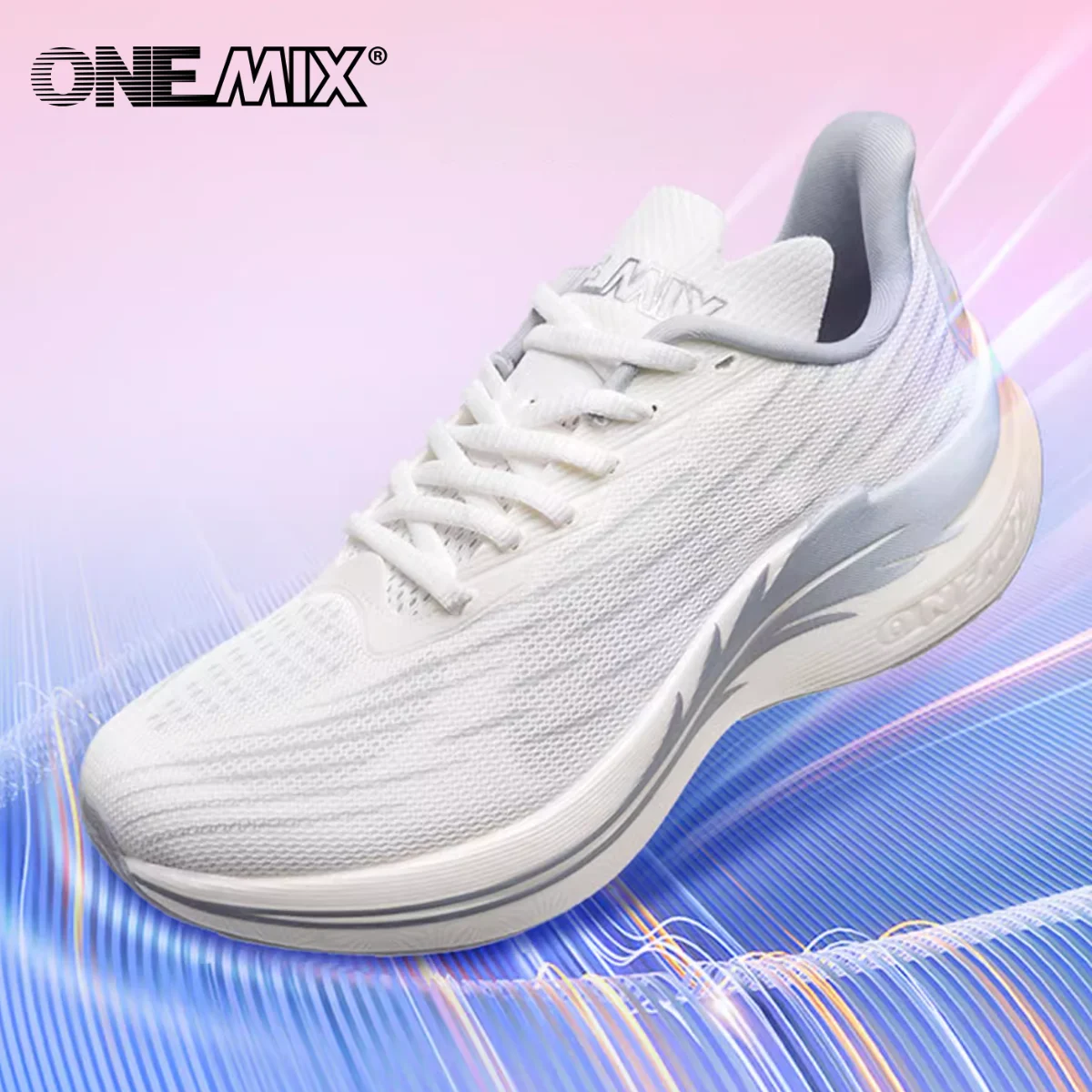 Onemix 2026 Wind Wings Atmungsaktive Speed-Laufschuhe für Herren, Marathon-Sportschuhe, Freizeitschuhe für Damen, Leichte Herren-Outdoor-Sprungseilschuhe