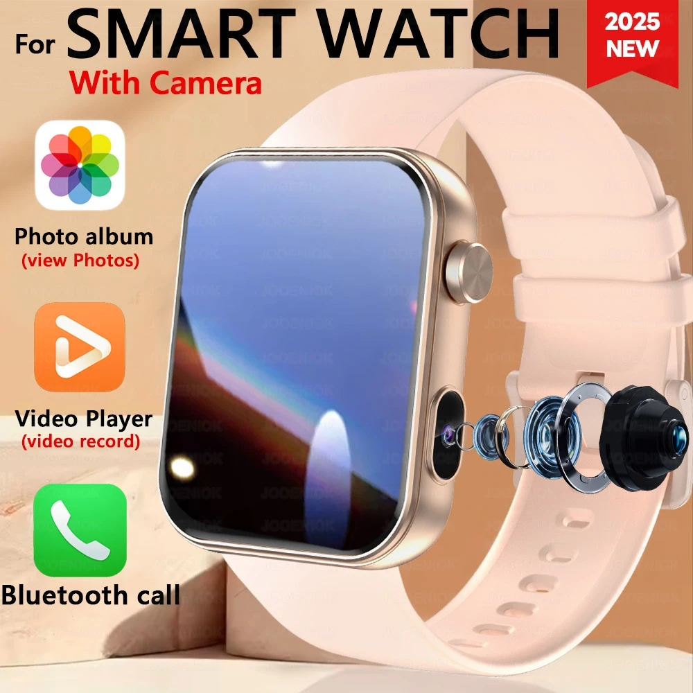 2026 neue Smartwatch mit Kamera, Herzfrequenz-Sportarmband, TWS-Headset, lokale Musik, Bluetooth, Sprechen, Smartwatch für Männer und Frauen Image