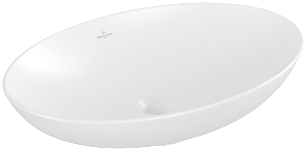 Villeroy & Boch Loop & Friends Aufsatzwaschbecken, 620 x 420 x 150 mm, Stone White CeramicPlus, ohne 4A4801RW Image
