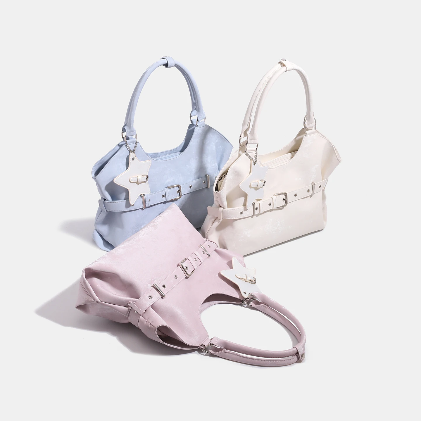 Damenhandtasche, multifunktionale Umhängetasche mit großem Fassungsvermögen, PU-Leder, langlebig, für den Arbeitsweg geeignet, mit einem einzigen Schulterriemen.