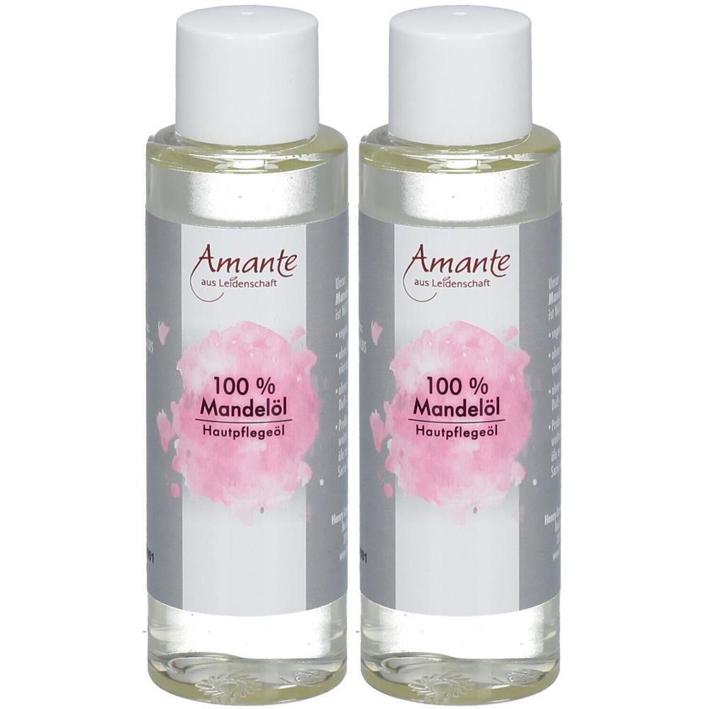 Mandelöl 100% rein Hautpflegeöl Amante 2x 2x100 ml Öl