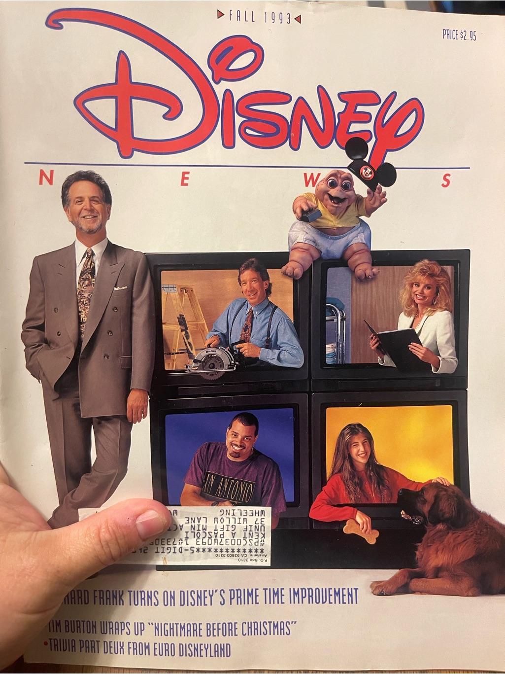 Disney Other | Disney Vintage Magazine-Fall 1993 Issue | Color: Blue/Red | Size: Os