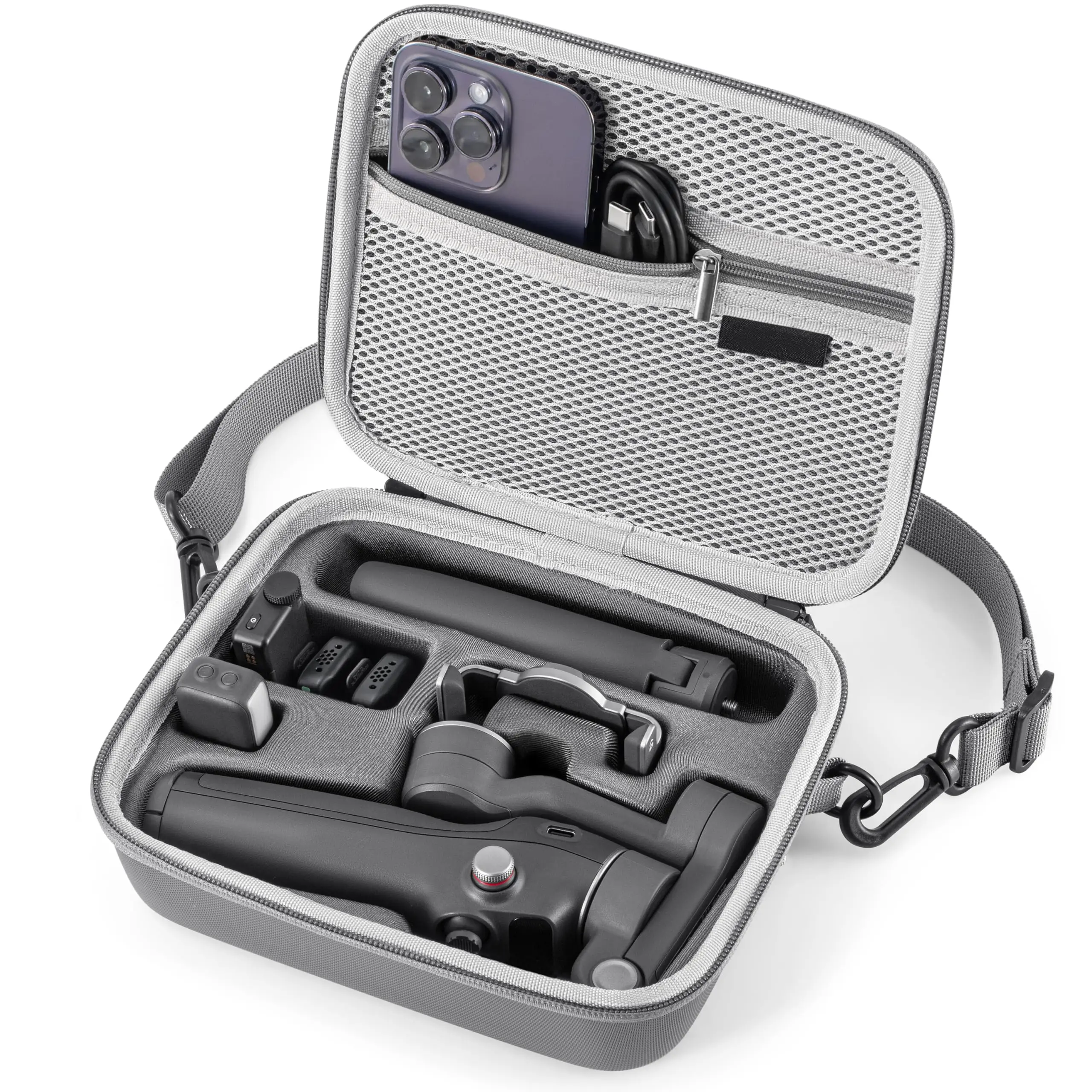 Osmo Mobile 7P Hülle, tragbare PU-Umhängetasche für Dji OM 7 Pro/7 Gimbal-Stabilisator-Reisetasche für DJI Osmo Mobile 7P-Zubehör Image