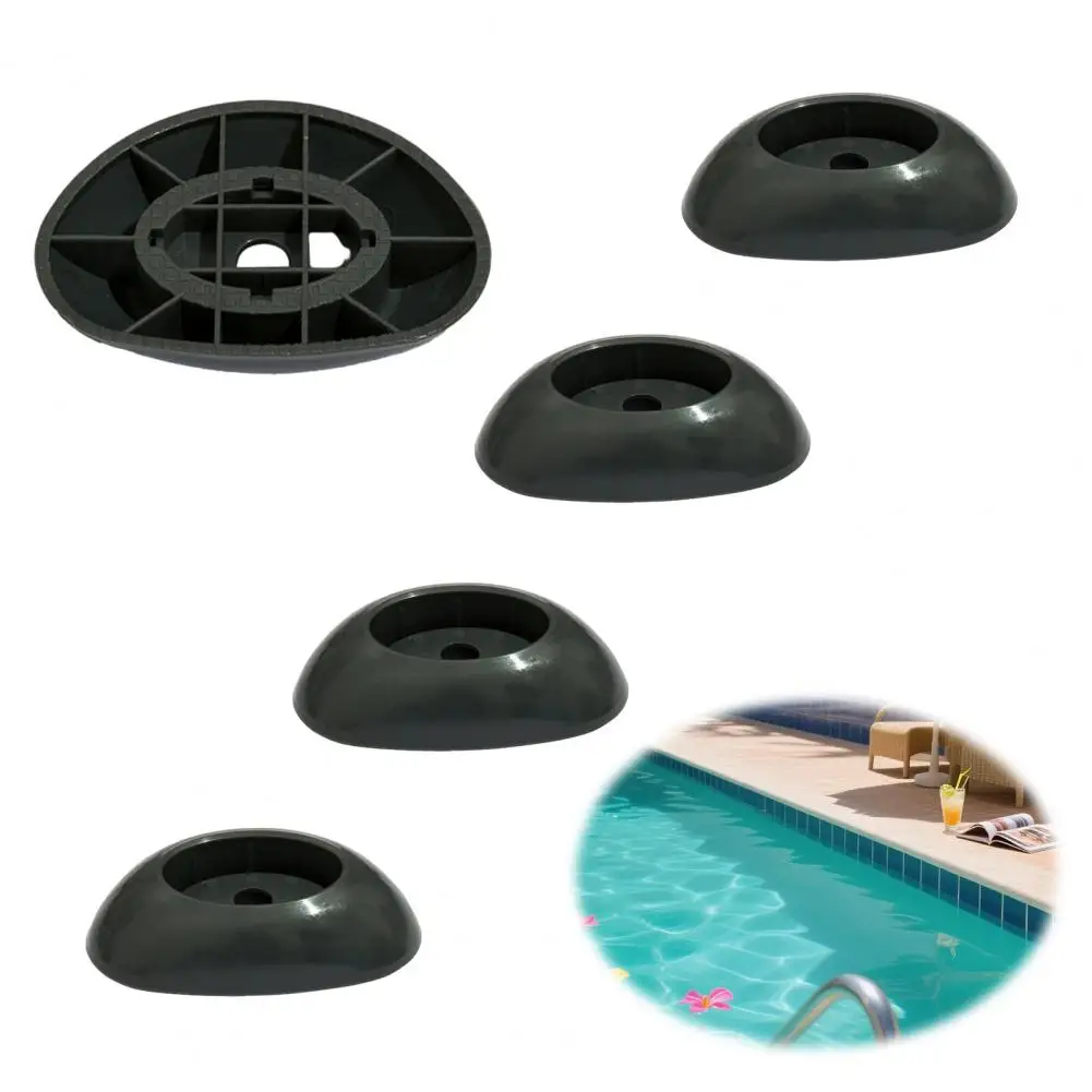 4 embouts de pieds de piscine, embouts de pieds verticaux pour cadre de piscine, pièces de rechange pour base de piscine ovale, pour piscines hors sol 16'x48