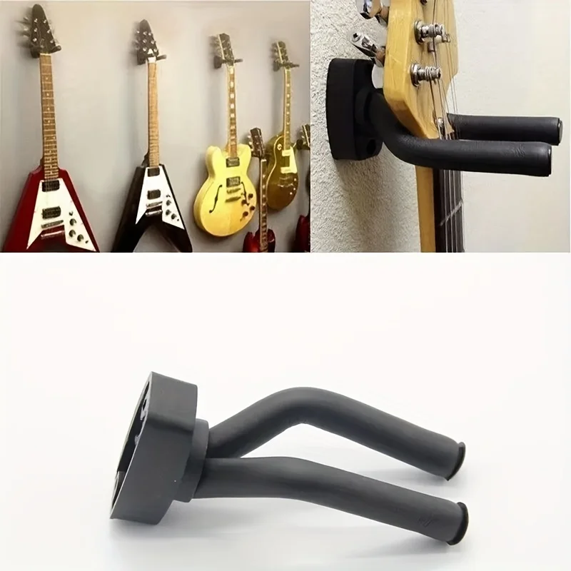 1 Stück Gitarrenhalter Wandmontage Ständer Teile und Zubehör Heim-Instrumenten-Display Gitarrenhaken Wandhalterungen Gitarrenplektren Image