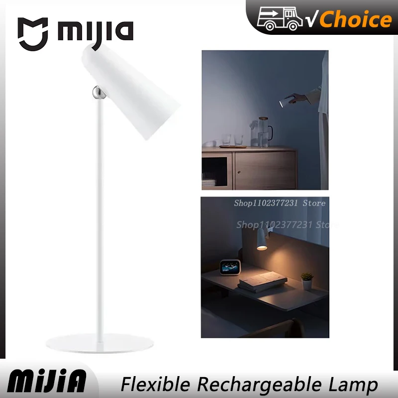 NEUE Mijia LED-Schreibtischlampe, multifunktionale, wiederaufladbare Leselampe mit Typ-C-Anschluss, 3-in-1-Lern- und Bürolampe, tragbare Nachttischlampe