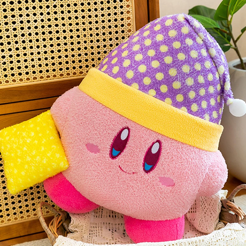 35-95cm Kirby Plüschtier Stoffpuppe Große Größe Cartoon Niedlicher Anime-Star Umarmungskissen Rosa Geschenk für Kinder Geburtstag Zimmerdekoration