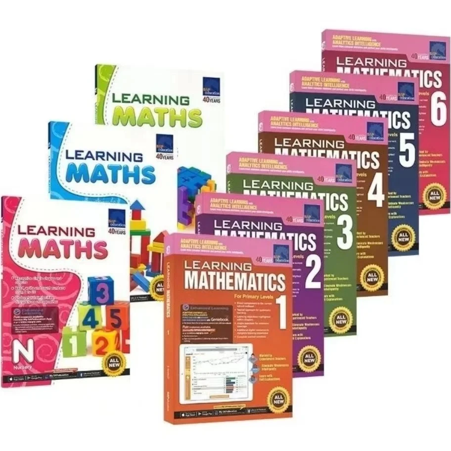 Fascicle SAP Learning Mathematics Book Grade 1-6 Kinder lernen Mathebücher. Mathematik-Lehrbuch für Grundschulen in Singapur Image