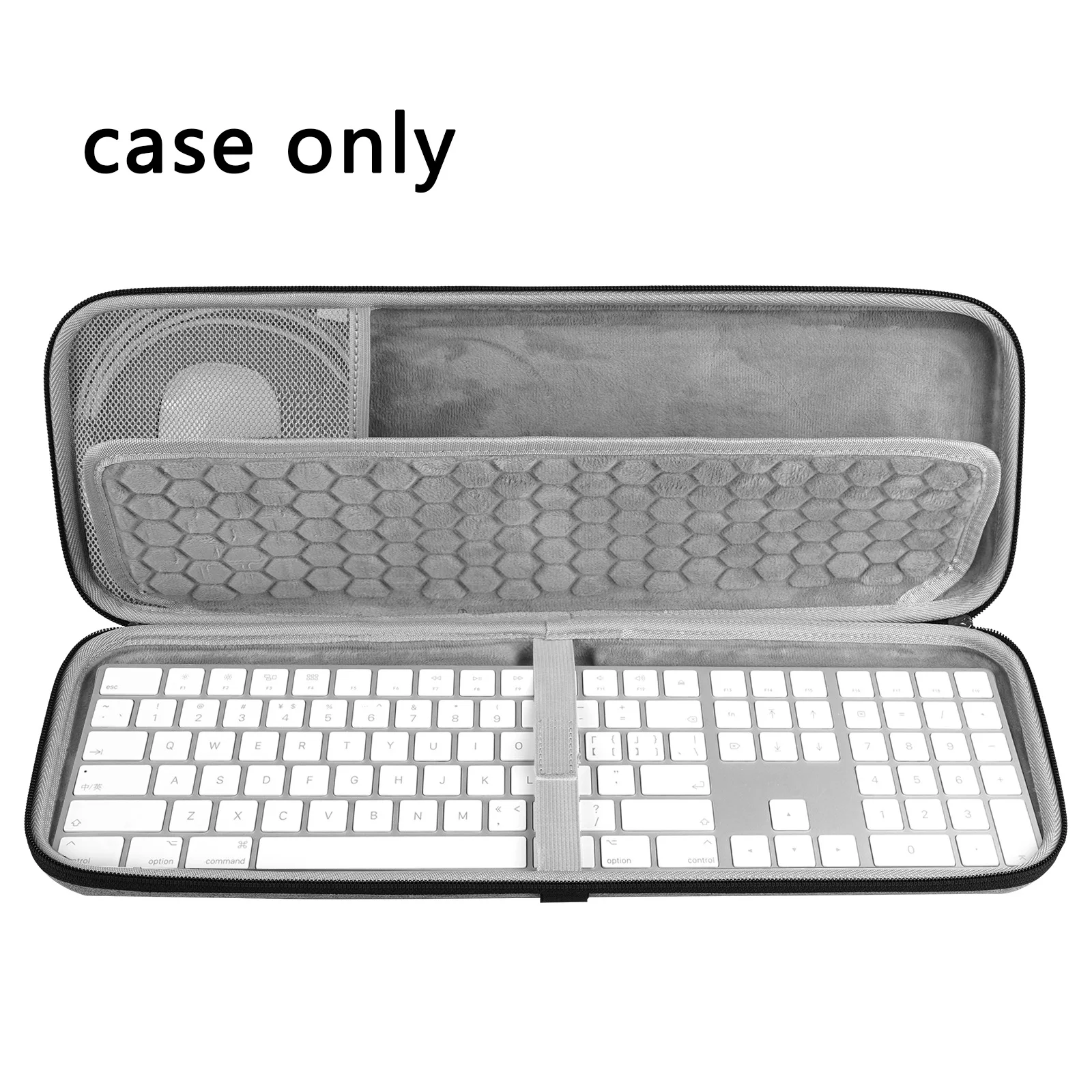 Geekria Harte Durchführung Tastatur Fall Kompatibel mit Apple Magie Tastatur Numerische Tastatur + Apple Magic Mouse (Licht Grau Image