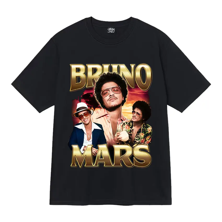 ROSÉ & Bruno Mars APT Neues Lied T-Shirt Grafik-Druck Baumwolle Rundhals-T-Shirt Sommer Hip-Hop Punk T-Shirt Unisex Vintage Oberteile