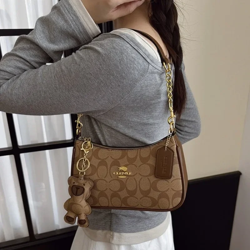 Elegante moderne Designer-Wickeltasche für Damen, luxuriöse große Tragetasche, stilvolle Leder-Umhängetasche, solides Design