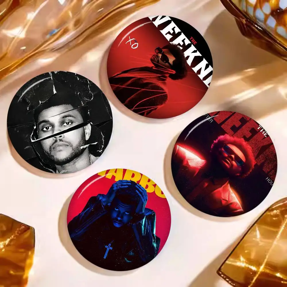 Hip-Hop-Musik, heißes Album, Star, The Weeknd, Starboy, Foto-Broschen, kreative runde Abzeichen, Geschenke, Anstecknadeln, 32/44/58 mm