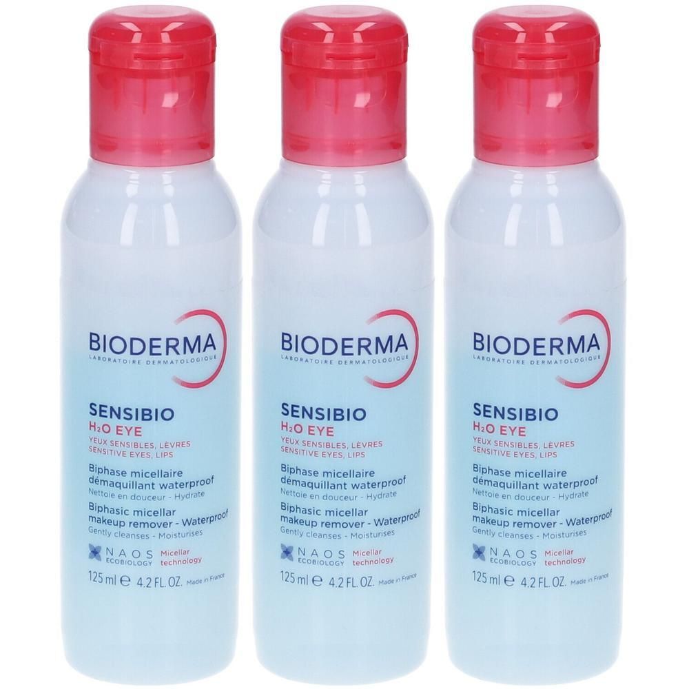 BIODERMA Sensibio H2O Eye struccante occhi waterproof 3x125 ml