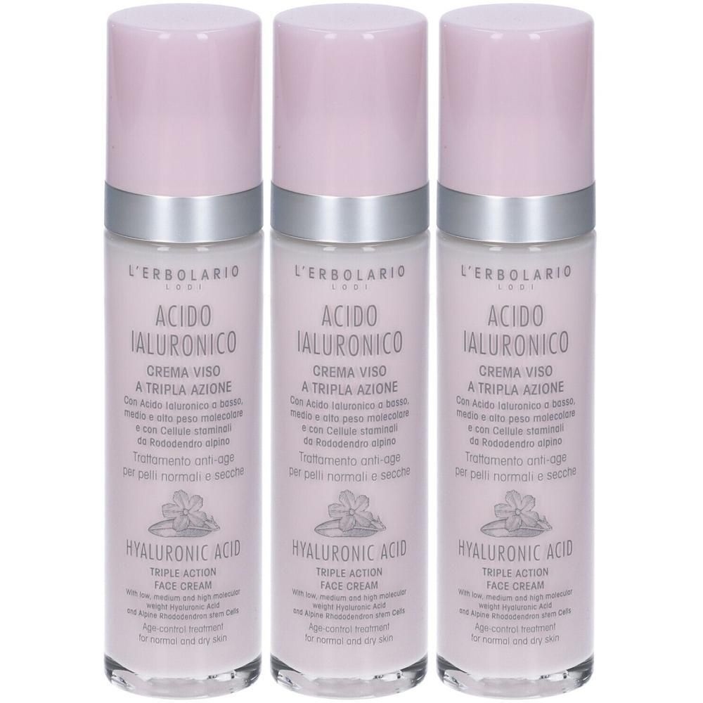 Acido Ialuronico Crema Viso A Tripla Azione Trattamento Antiage Pelli