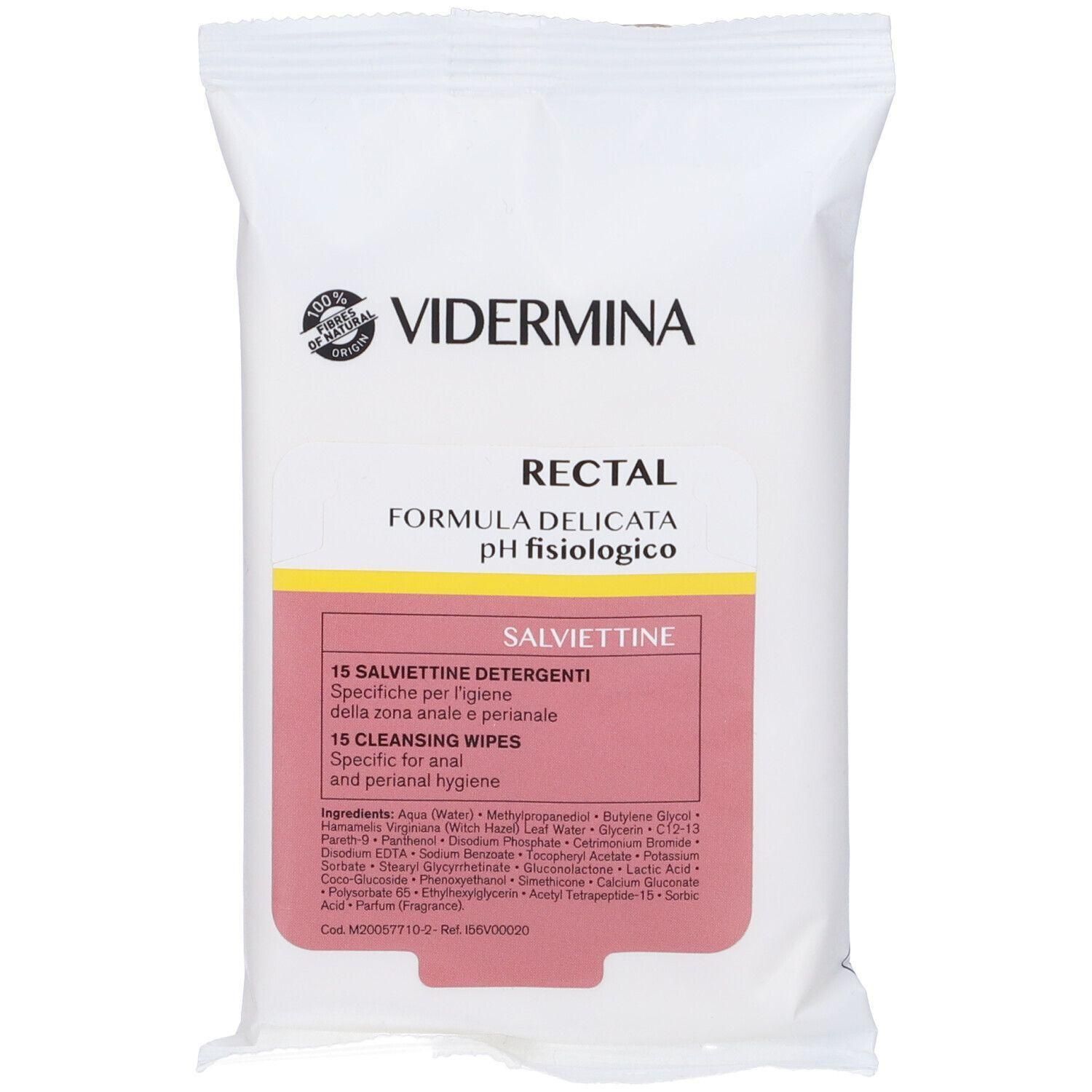 VIDERMINA Rectal Formula Delicata pH Fisioligico Salviettine 4x1 St