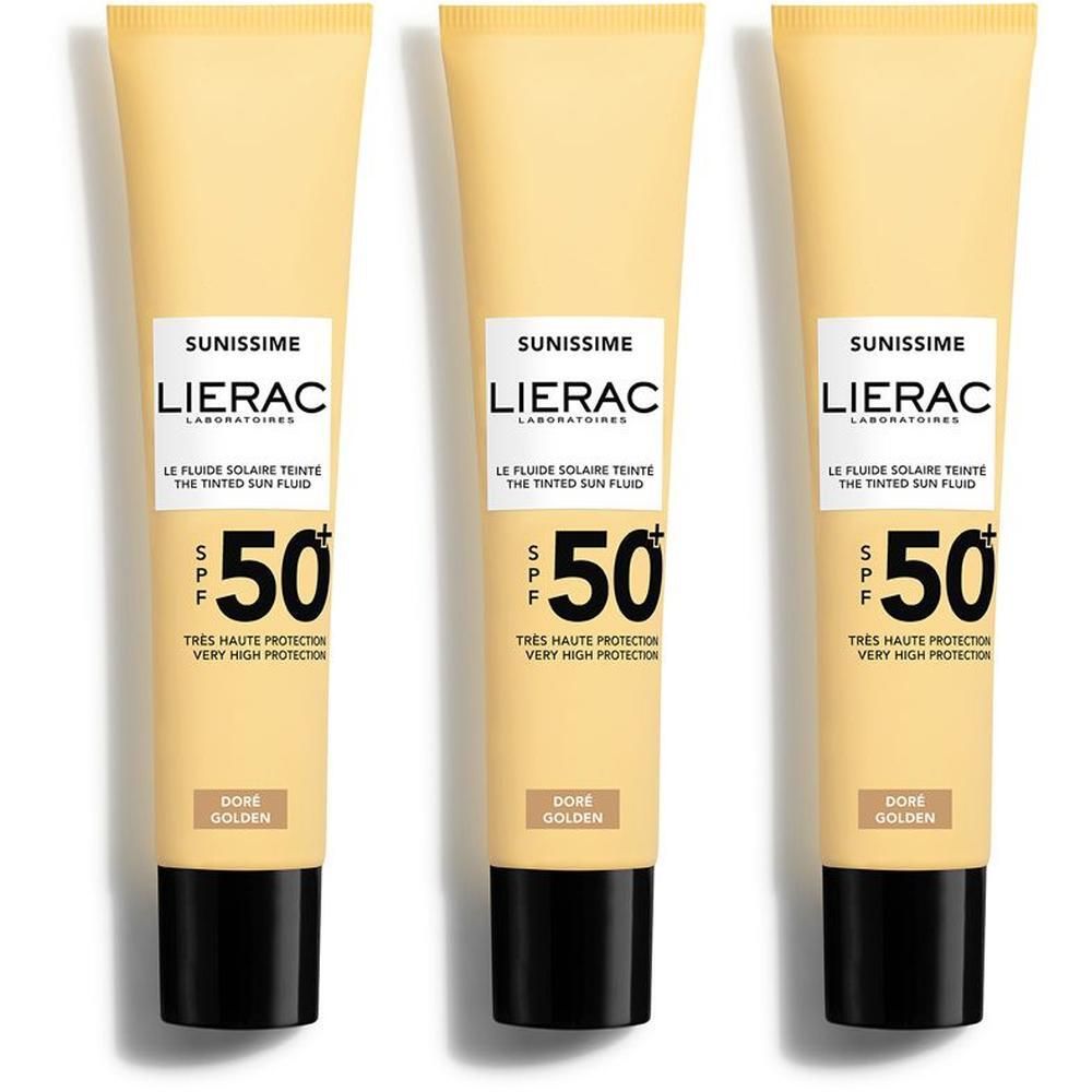 Sunissime Fluido Solare Colorato Viso SPF50+ 3x40 ml