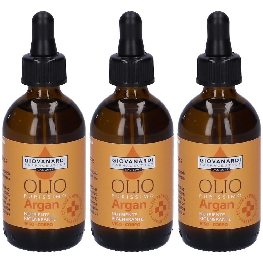 Giovanardi Farmaceutici Olio di Argan Biologico 3x50 ml