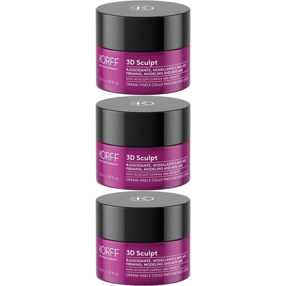 KORFF 3D Sculpt Crema Viso e Collo 3x50 ml