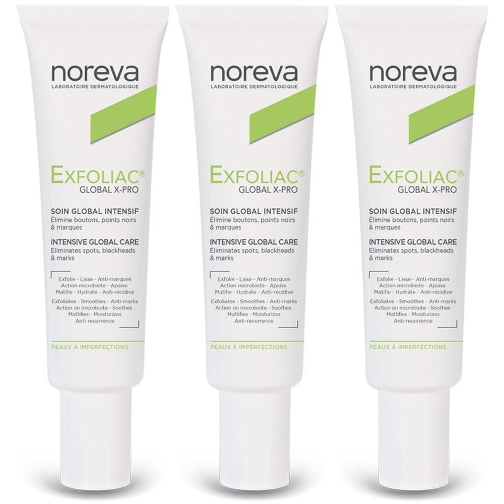 Noreva Exfoliac® Global X-PRO 3x30 ml Crema