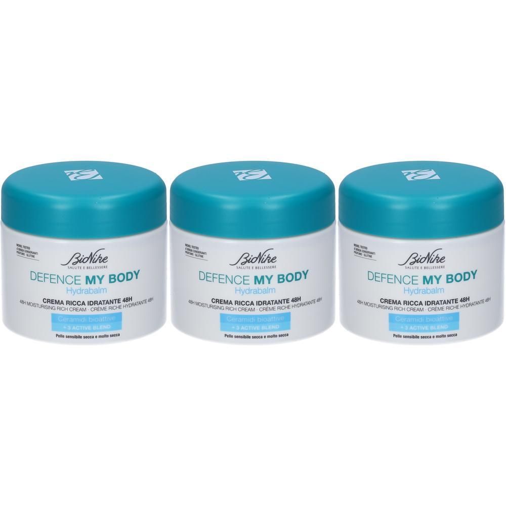BioNike Defence My Body Hydrabalm Crema Ricca Idratante 48H 3x320 ml