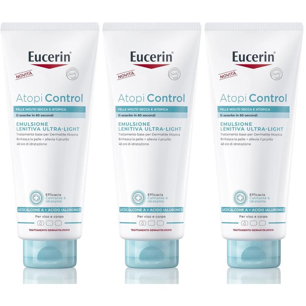 Eucerin Emulsione Lenitiva Ultra Light 3x400 ml