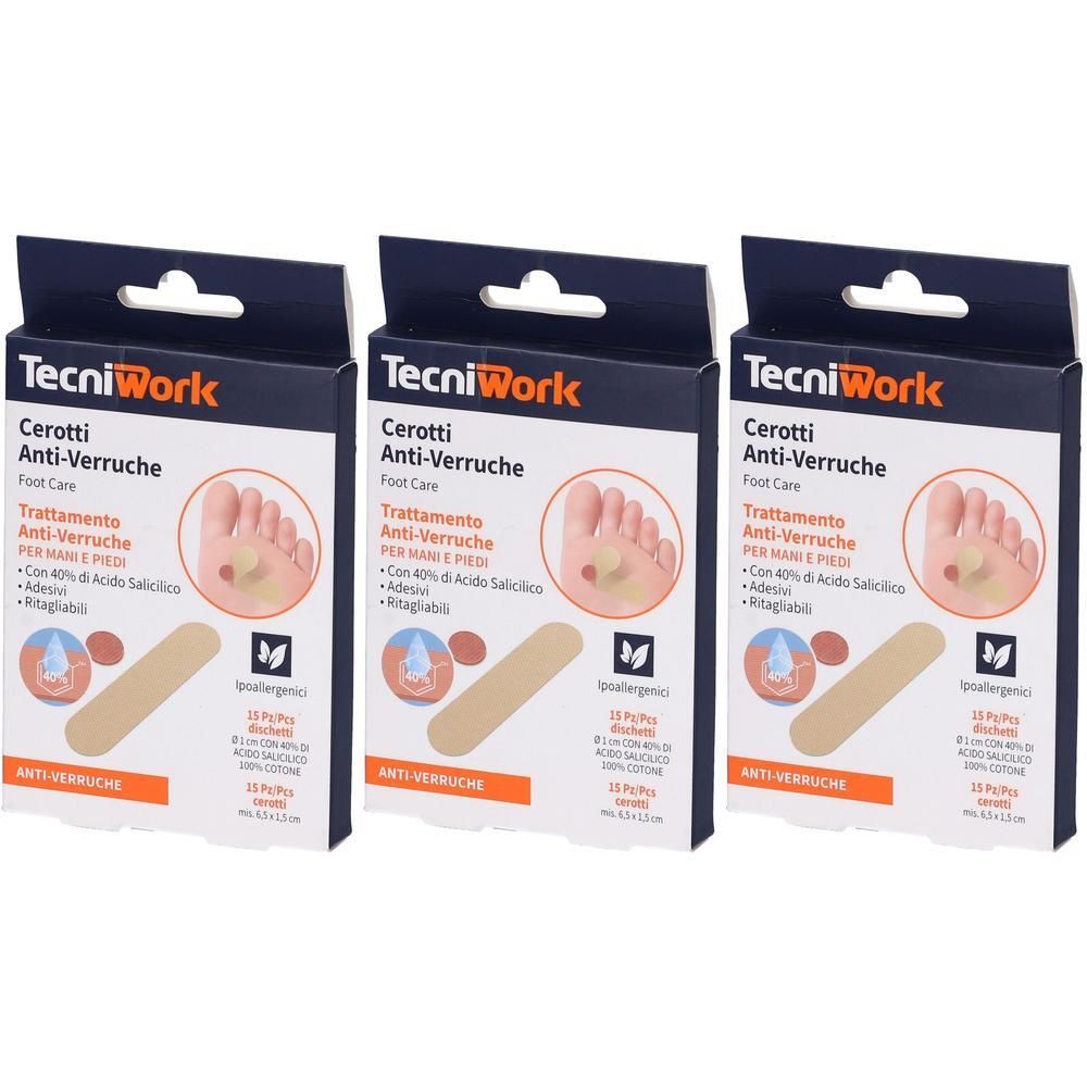 Cerotto Anti Verruche Piedi 15 + Pezzi 3x30 St