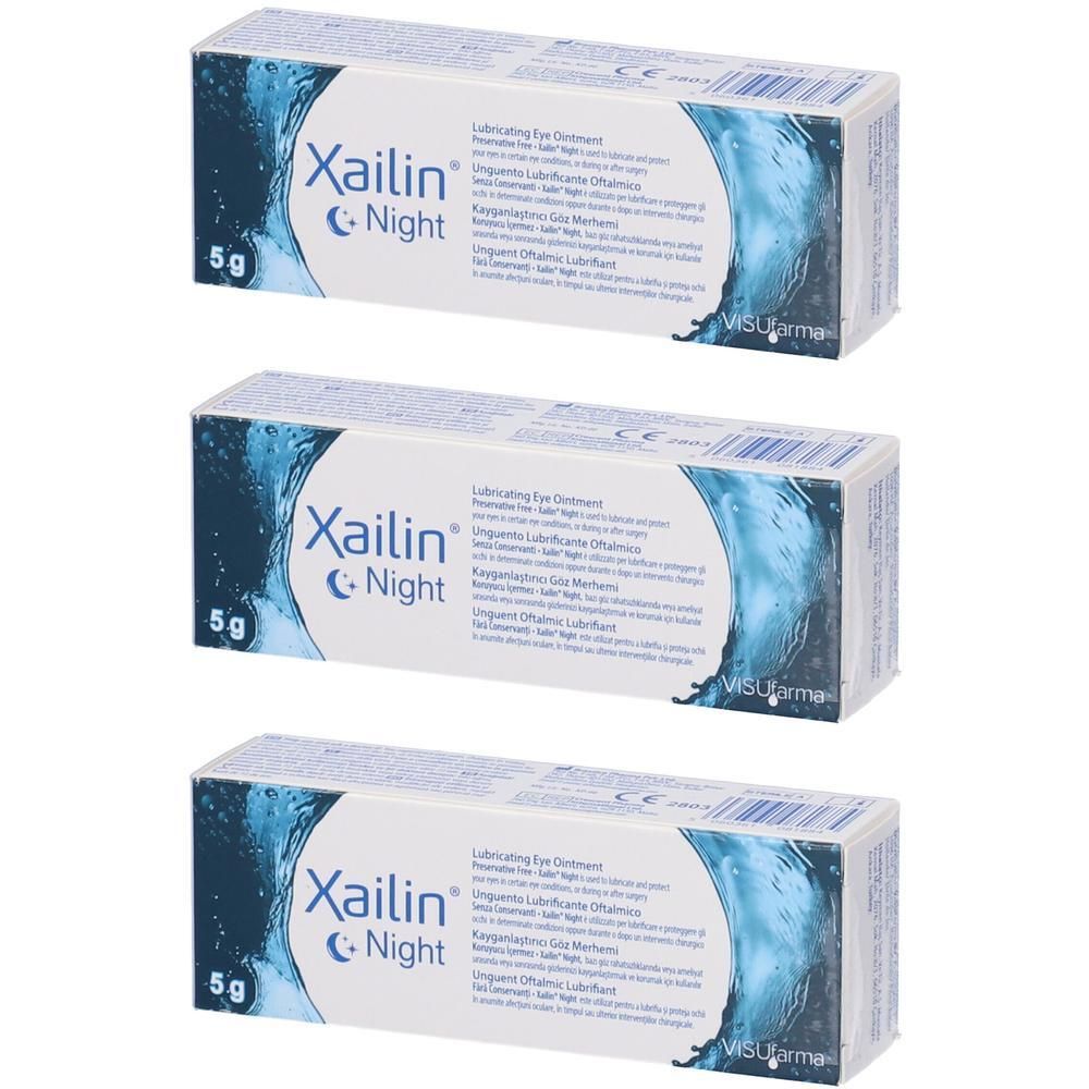 Unguento Lubrificante Oftalmico Xailin Night 5 G 3x5 g Pomata oftalmic