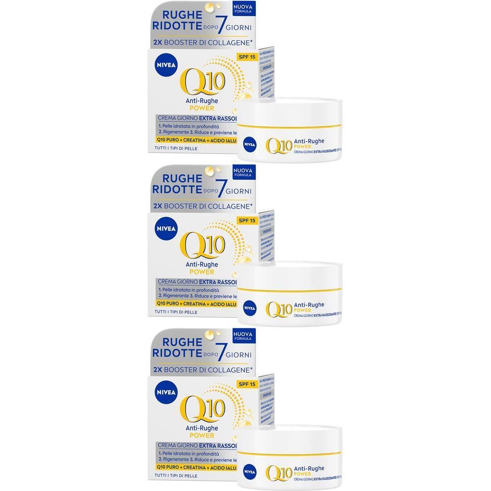 Nivea Q10 Anti-Rughe Power Crema Giorno Extra Rassodante SPF 15 50 ml,