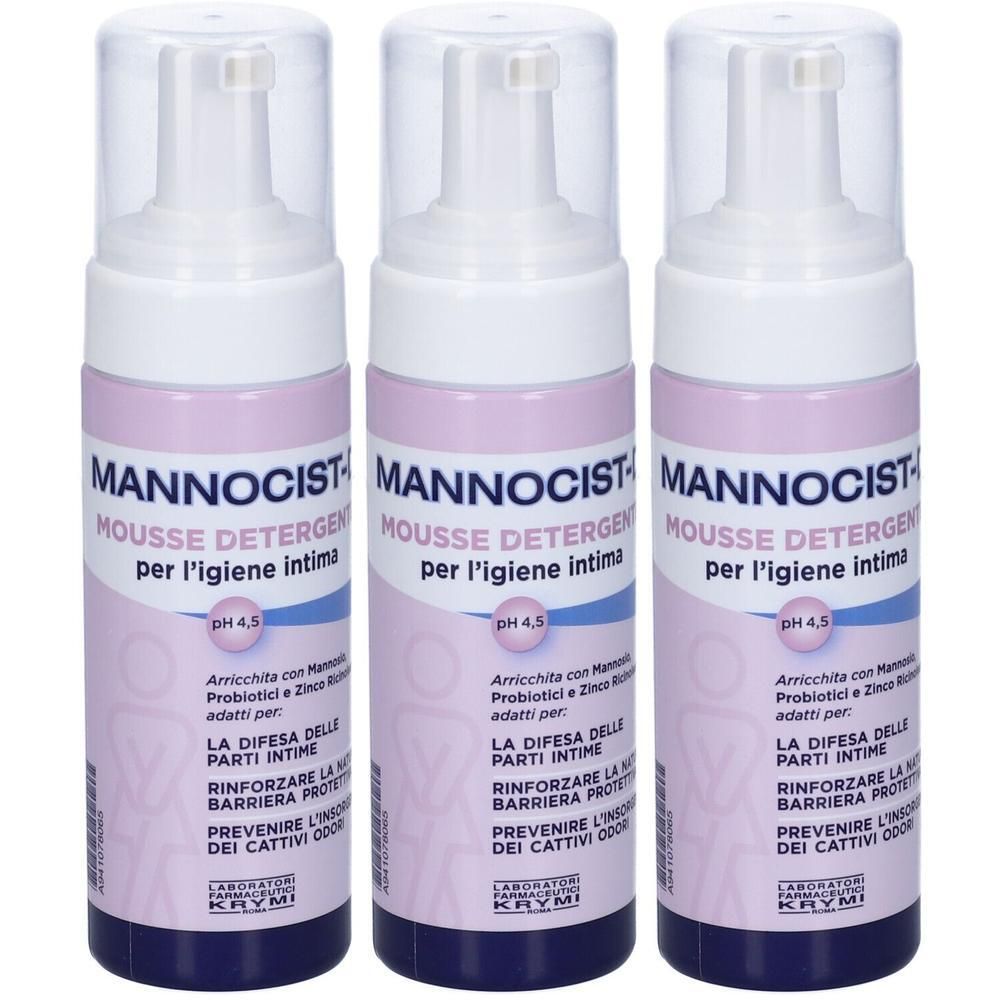 Mannocist-D Mousse Detergente Antibatterico 150 Ml 3x150 ml