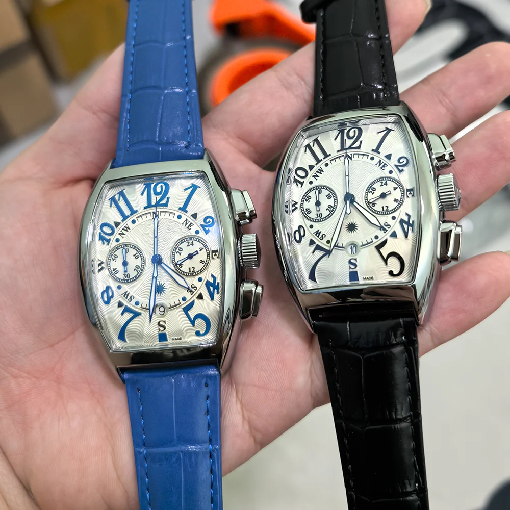 TOP Top AAA Neue Heißer Verkauf Original Marke Geneva Uhren für Herren Multifunktions-Chronograph Armbanduhr Mode Business AAA Uhren Image