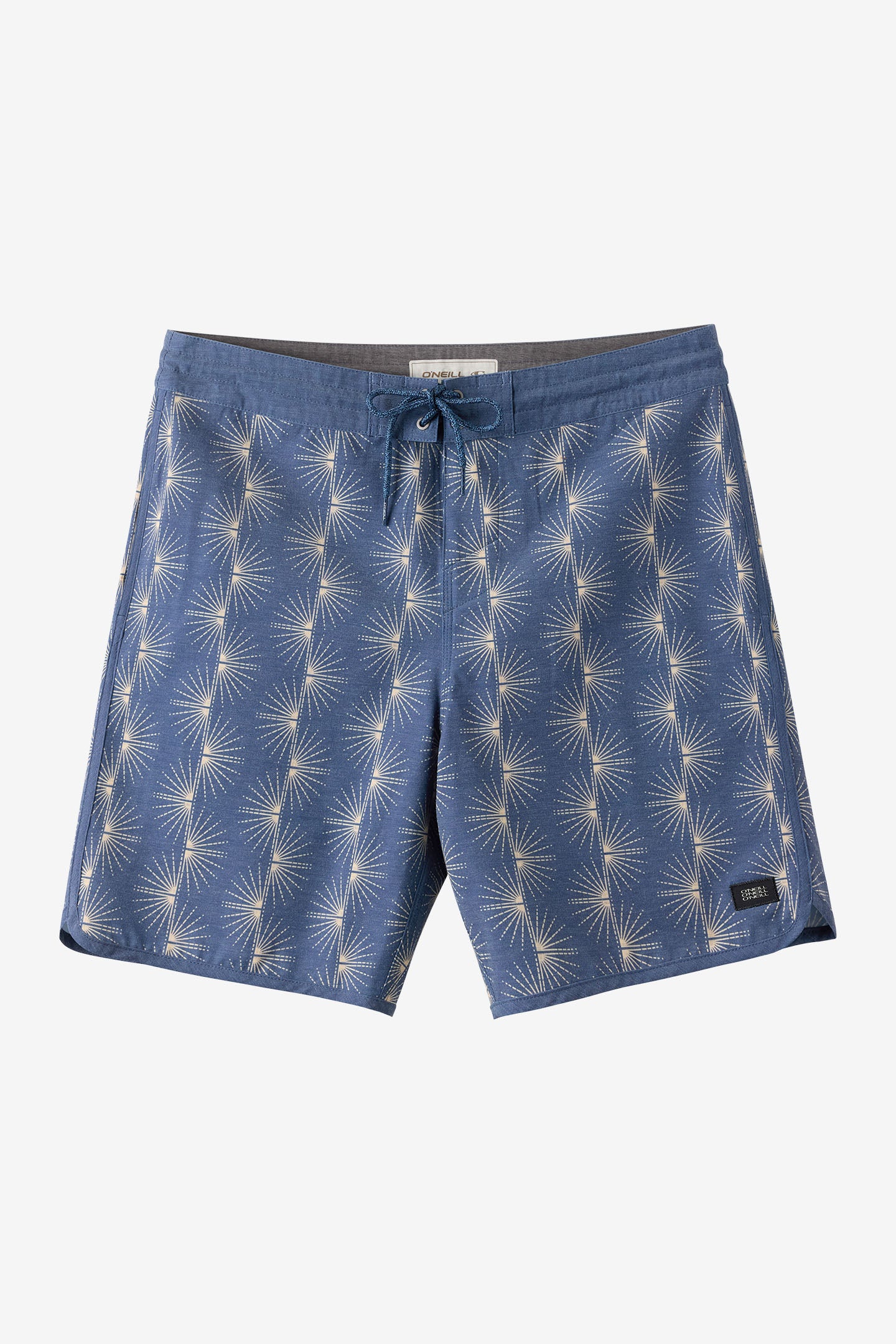 O'Neill Men's Cruzer Scallop 18"" Board Shorts in Navy, Size 31, Elastane/Polyester