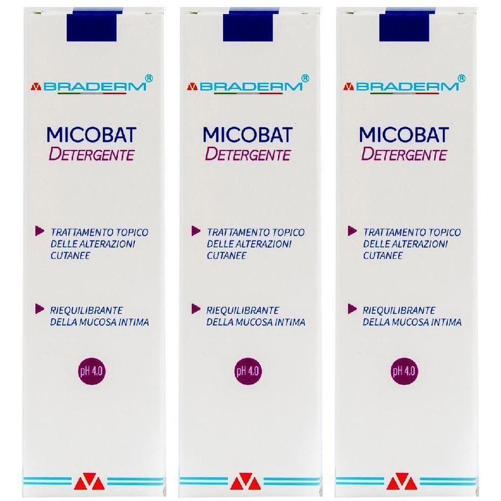Micobat Detergente 200 Ml Braderm 3x200 ml