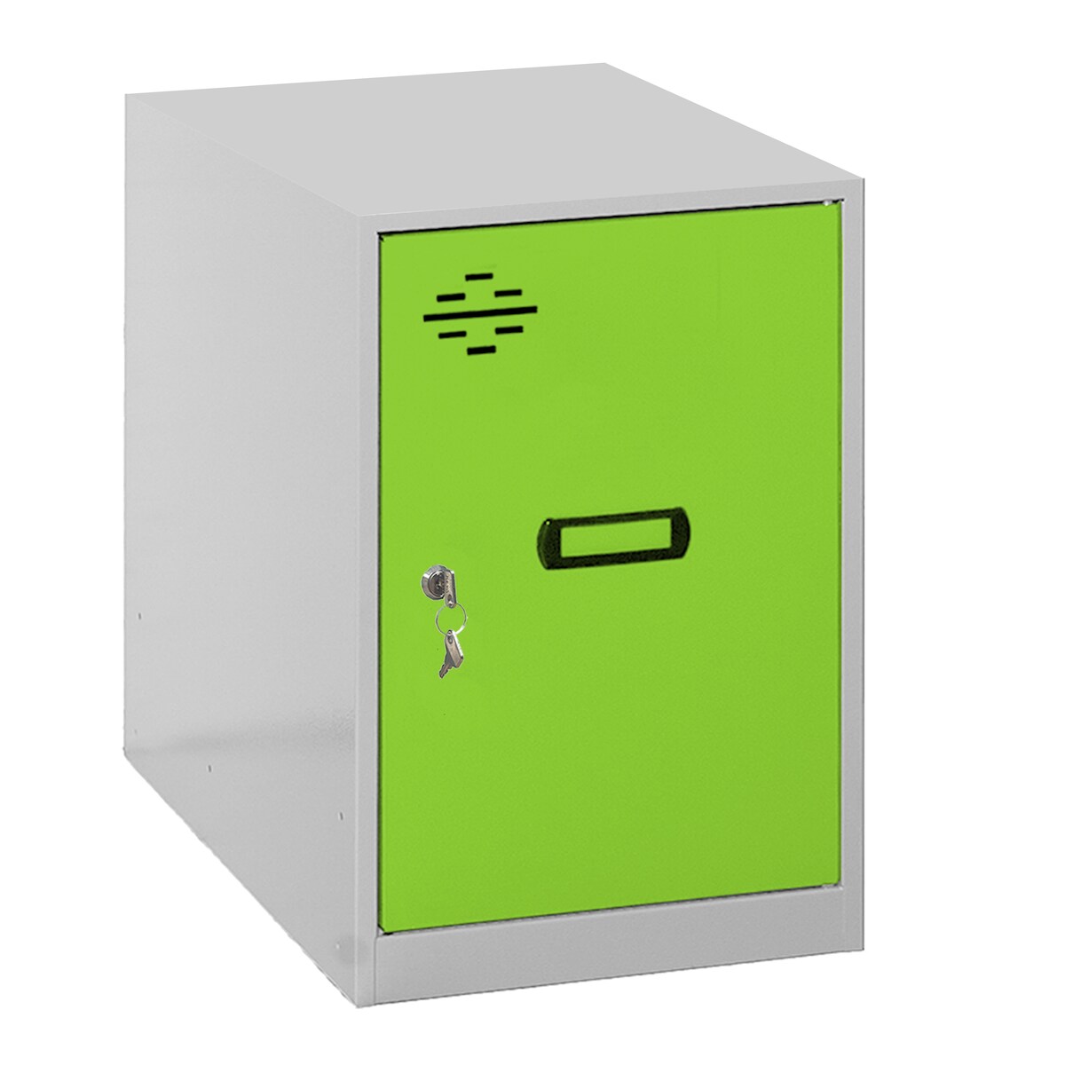 SimonRack Metallschrank mini zerlegt GRAU/GRÜN 475x400x500 mm (Höhe x Länge x Breite) Image