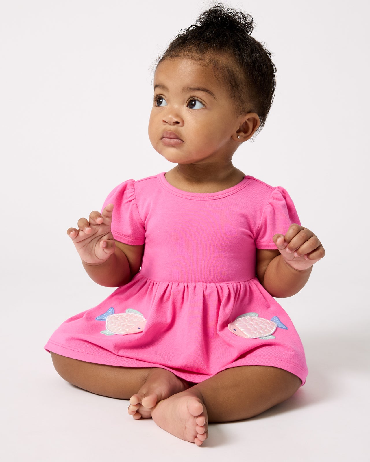 Sparkling Scales Empire Tunic Top with Bloomer - 12-18 months